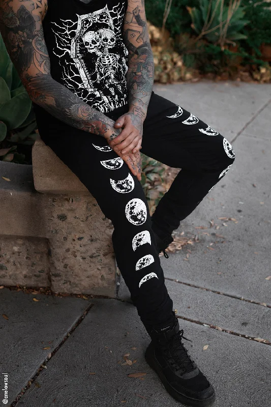Breathable Men's Athletic ShortsMoon Phase Joggers [UNISEX]