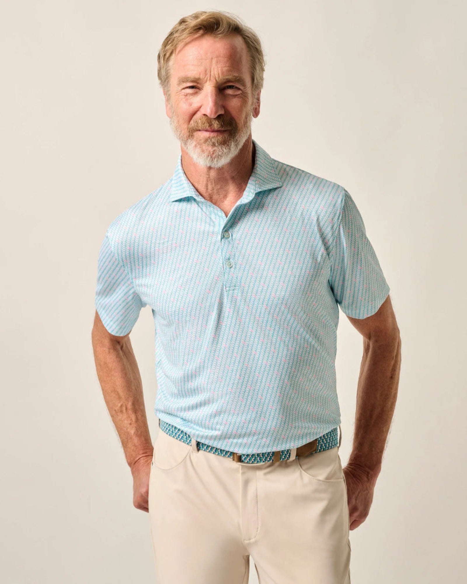 Men's Shirts with Floral PrintsJohnnie-O The Everglades Prep-Formance Polo Shirt - Tarpon Men's Shirts with Floral PrintsJohnnie-O The Everglades Prep-Formance Polo Shirt - Tarpon