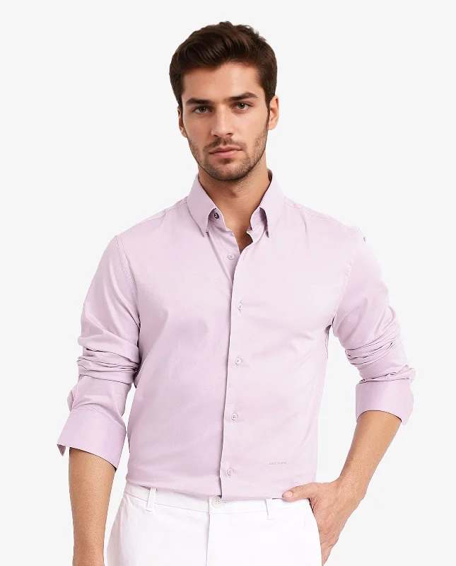 Men's Unique Dress Shirts for a Statement LookRare Rabbit Men Mawz Light Pink Cotton Polyester Fabric Full Sleeve Regular Fit Plain Twill Shirt Men's Unique Dress Shirts for a Statement LookRare Rabbit Men Mawz Light Pink Cotton Polyester Fabric Full Sleeve Regular Fit Plain Twill Shirt