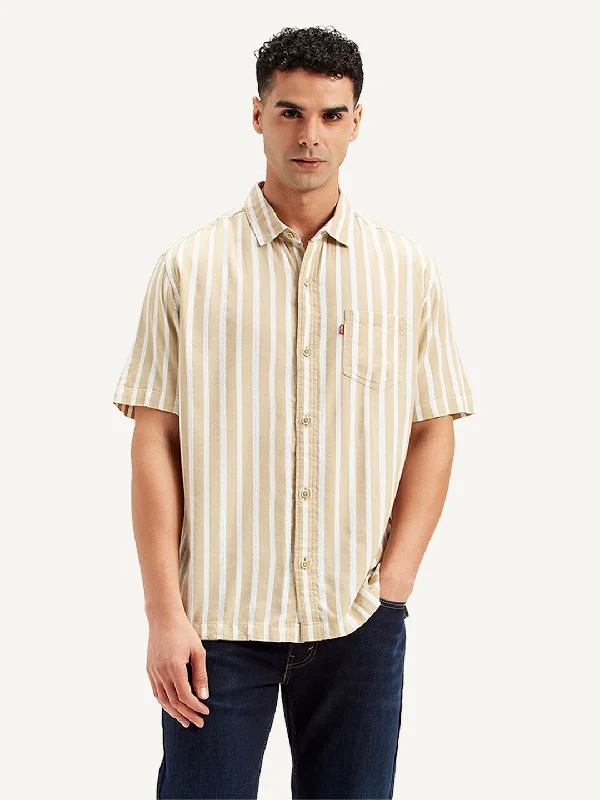Men's Graphic Print T-Shirts for a Statement LookMen's Striped Slim Fit Shirt