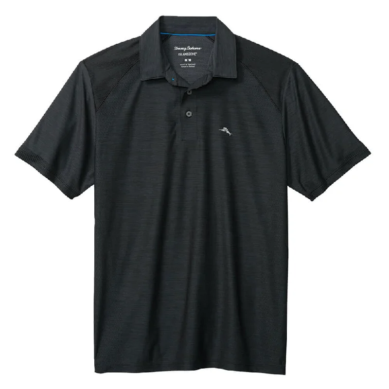 Men's Shirts with Button-Down CollarsTommy Bahama Islandzone Performance Palm Coast Polo Shirt - Jet Black* Men's Shirts with Button-Down CollarsTommy Bahama Islandzone Performance Palm Coast Polo Shirt - Jet Black*