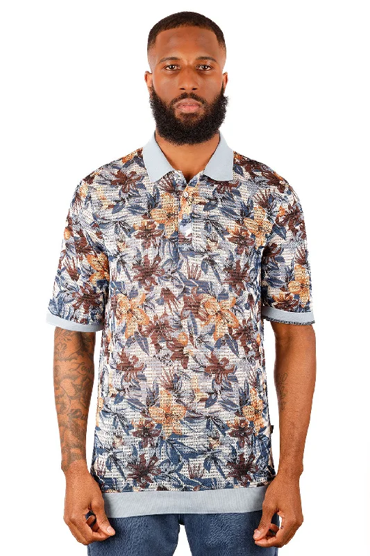 Men's Shirts with Embellished HemlinesEntwine Form Polo Shirt