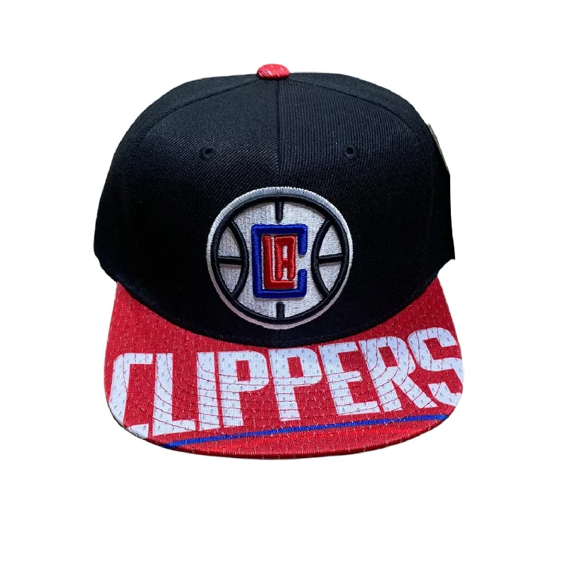Comfortable Bucket Hats for TravelMitchell & Ness Nba La Clipper Snapshot Snapback (Black/Red)