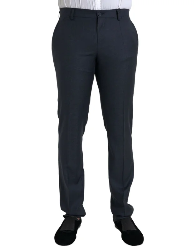 Men's Jeans with a Distressed LookDolce & Gabbana  Wool Men Skinny Dress Men's Pants