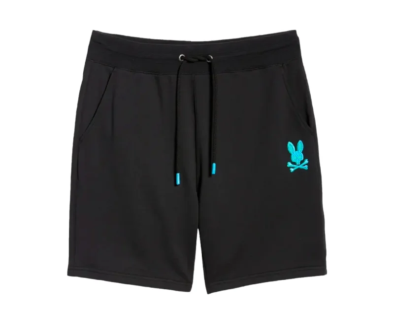 Men's Pants with Flap PocketsPsycho Bunny Bennett Black Men's Sweat Shorts B6R439R1FT-BLK Men's Pants with Flap PocketsPsycho Bunny Bennett Black Men's Sweat Shorts B6R439R1FT-BLK