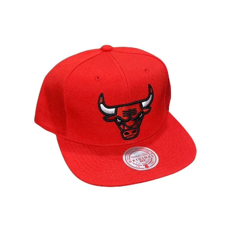 Unique Fedora CapsMitchell & Ness Nba Chicago Bulls Core Basic Snapback (Red)