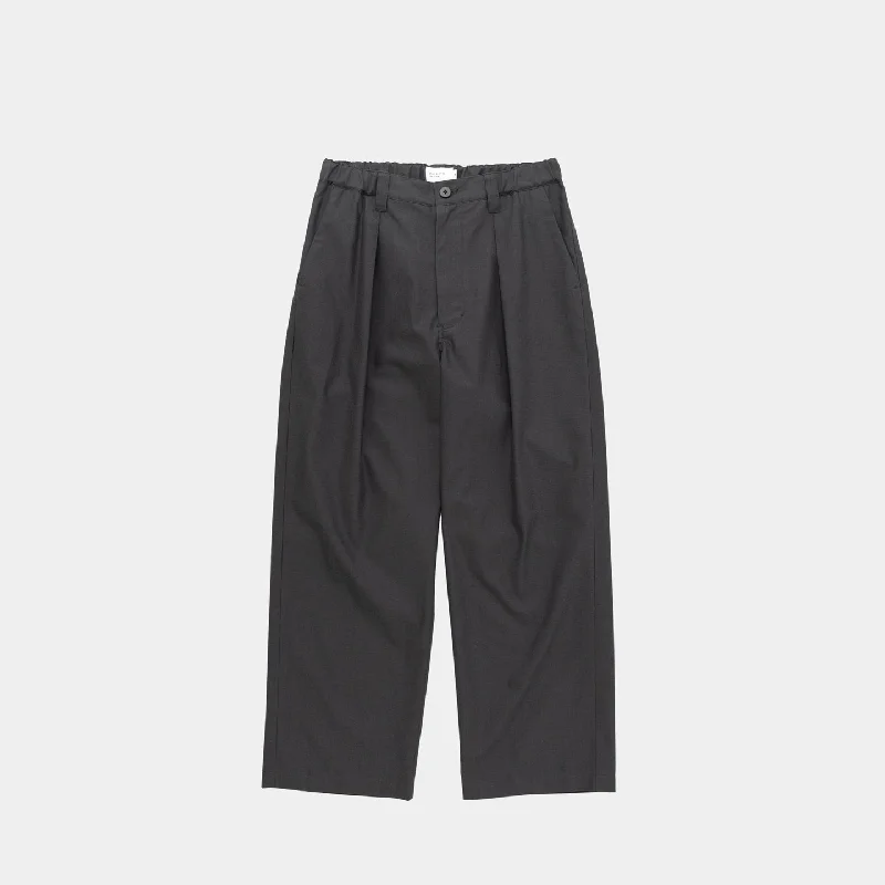 Men's Low-Waisted Pants for a Casual VibeCupro Mixed Straight Pants | Charcoal