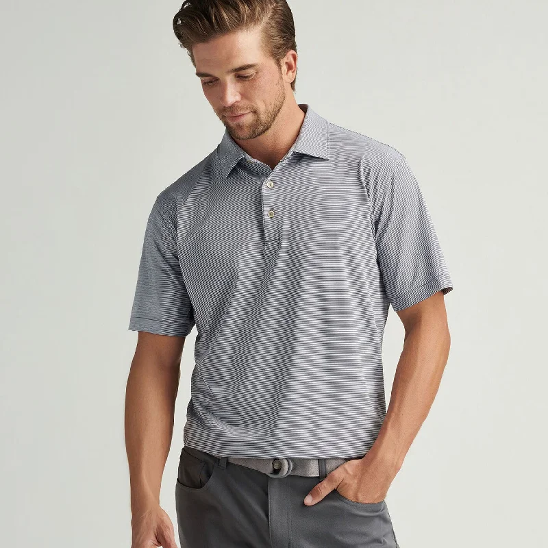Men's Shirts with Full PlacketsPeter Millar Jubilee Stripe Stretch Jersey Polo Shirt - Iron Men's Shirts with Full PlacketsPeter Millar Jubilee Stripe Stretch Jersey Polo Shirt - Iron