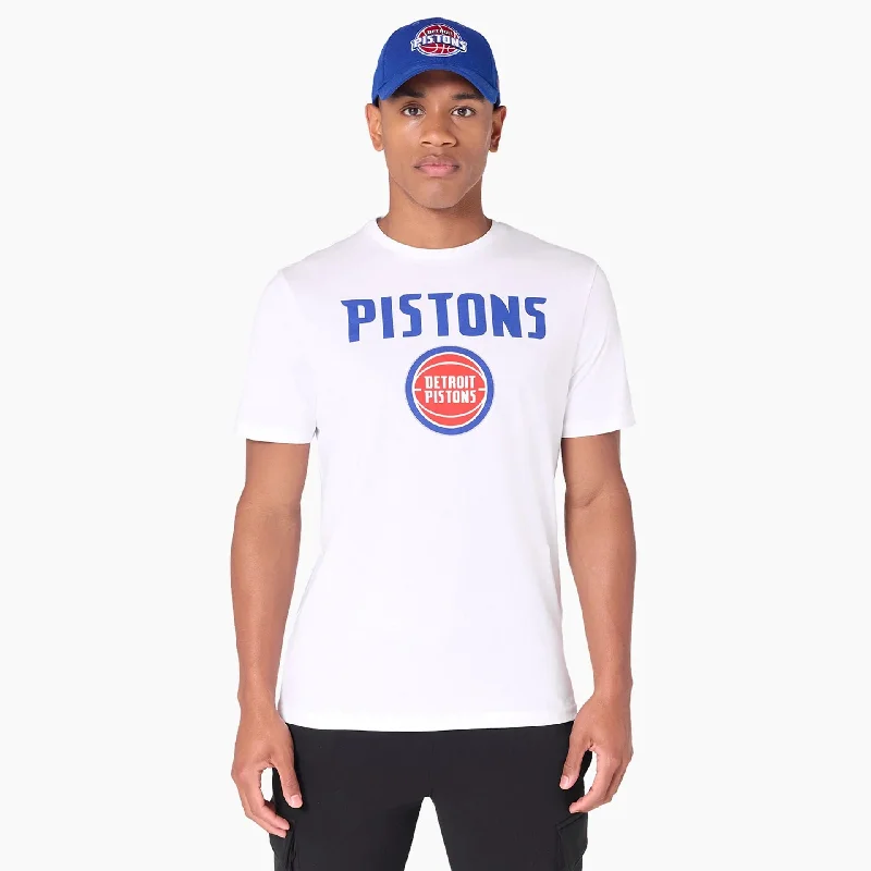 Men's Shirts with Abstract DesignsDetroit Pistons NBA White T-Shirt