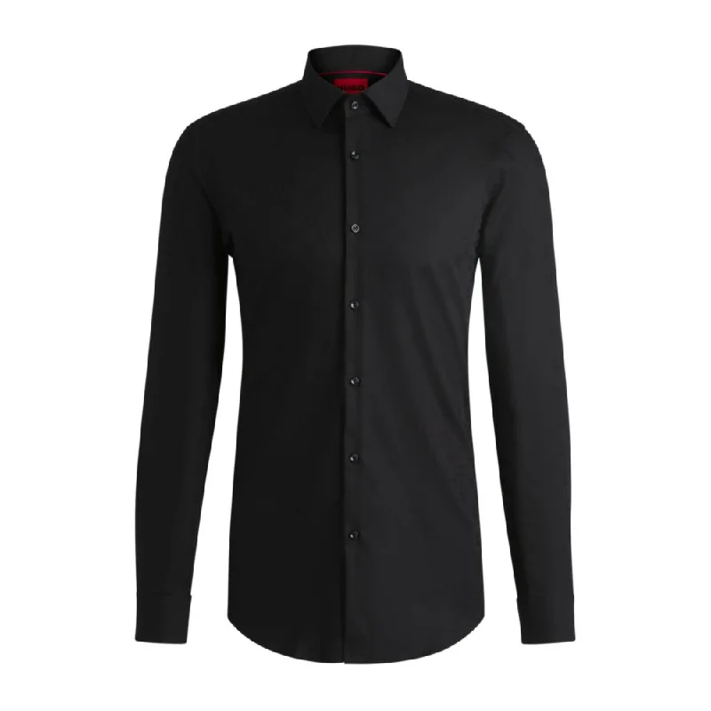 Men's Golf Shirts for On-Course StyleSlim-fit shirt in cotton with a stacked-logo jacquard Men's Golf Shirts for On-Course StyleSlim-fit shirt in cotton with a stacked-logo jacquard