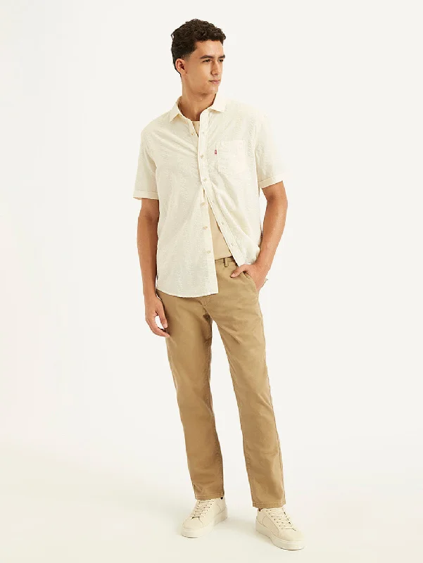 Versatile Men's Short-Sleeve ShirtsMen's Textured Regular Fit Shirt