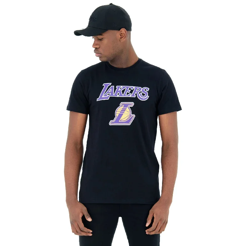 Patterned Men's Hawaiian ShirtsLA Lakers NBA Regular Black T-Shirt