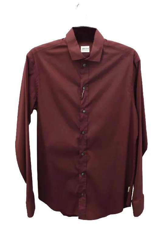 Men's Scoop Neck T-Shirts for a Relaxed FeelLong Sleeve Button Down Shirt In Burgundy Men's Scoop Neck T-Shirts for a Relaxed FeelLong Sleeve Button Down Shirt In Burgundy