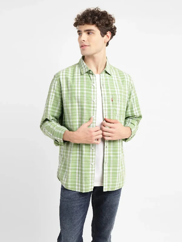Men's Thermal Shirts for Winter WarmthMen's Checkered Slim Fit Shirt