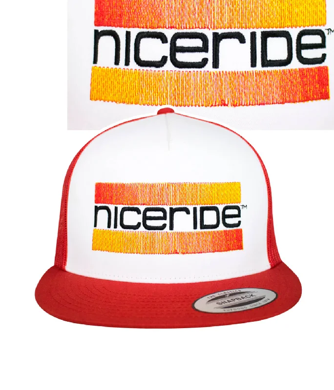 Gentlemen's Bowler Hats"Cali Life" Red and Green Trucker Hat