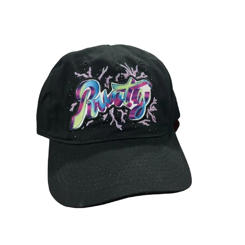 Youth Snapback HatsRuntz Broken Scripts Hat (Black) 321-63117