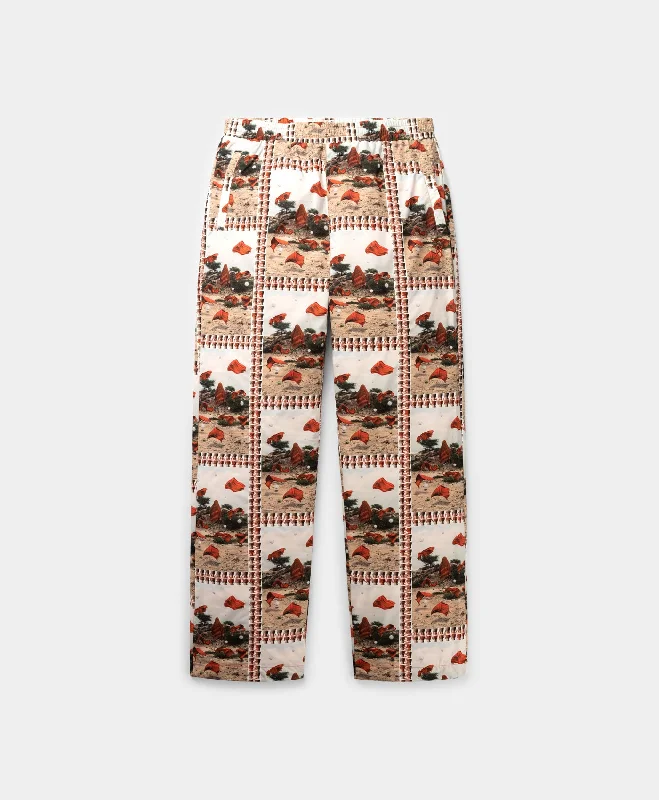 Men's Pants with Graphic PrintsRed Grey Rashid Pants
