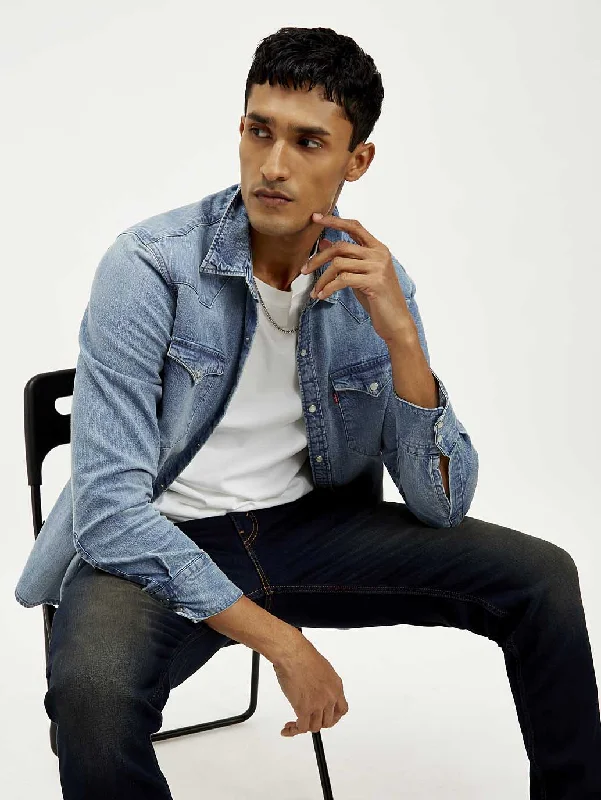 Men's Luxury Shirts for High-End FashionMen's Solid Slim Fit Shirt