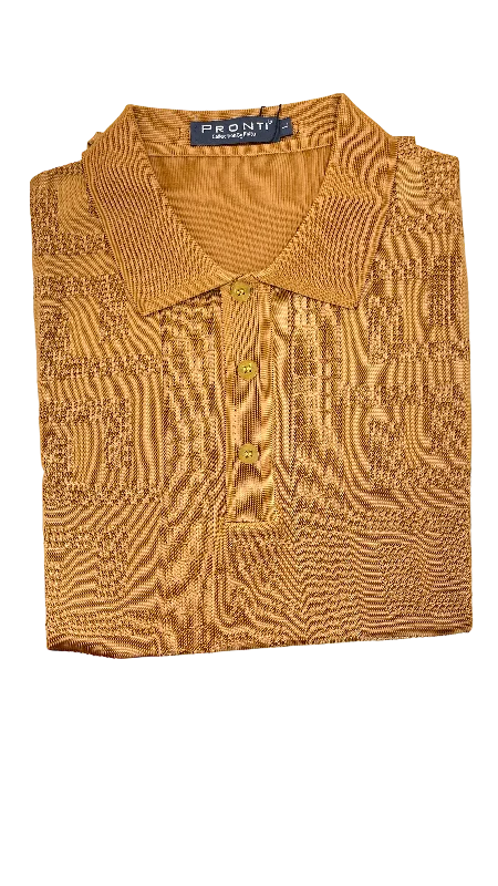 Men's Shirts with Floral PrintsGold men's polo short sleeves T-shirt greek key style Men's Shirts with Floral PrintsGold men's polo short sleeves T-shirt greek key style