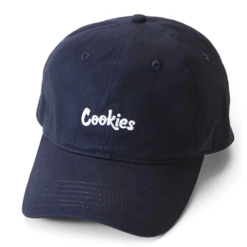 Vibrant Baseball HatsCookies Original Mint Cotton Canvas Embroidered Dad Cap (Navy/White)