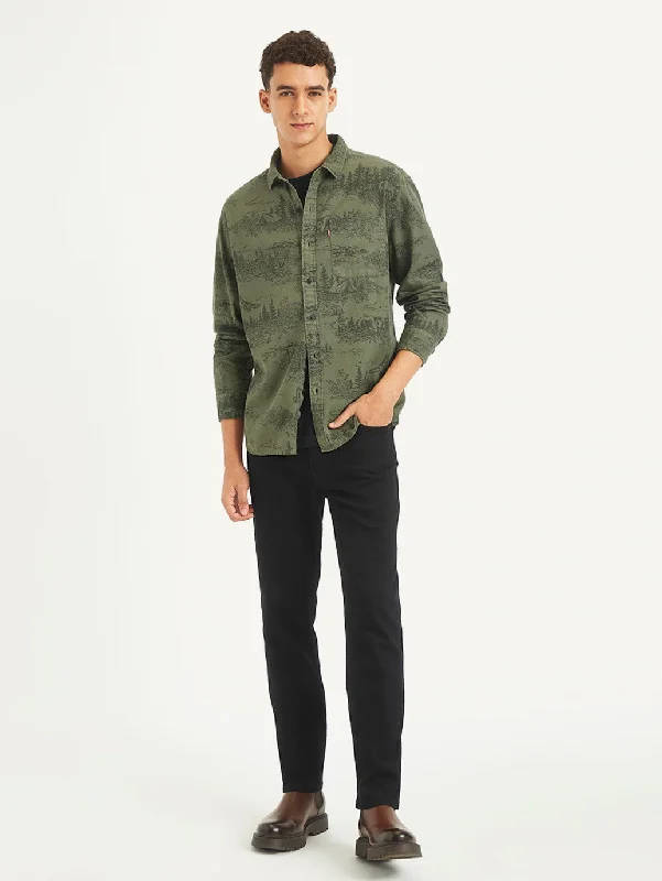 Men's Designer Shirts for a Statement PieceMen's All Over Print Slim Fit Shirt