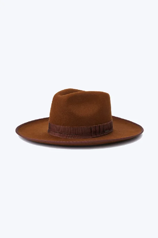 High-Quality BeaniesReno Fedora - Coffee/Coffee