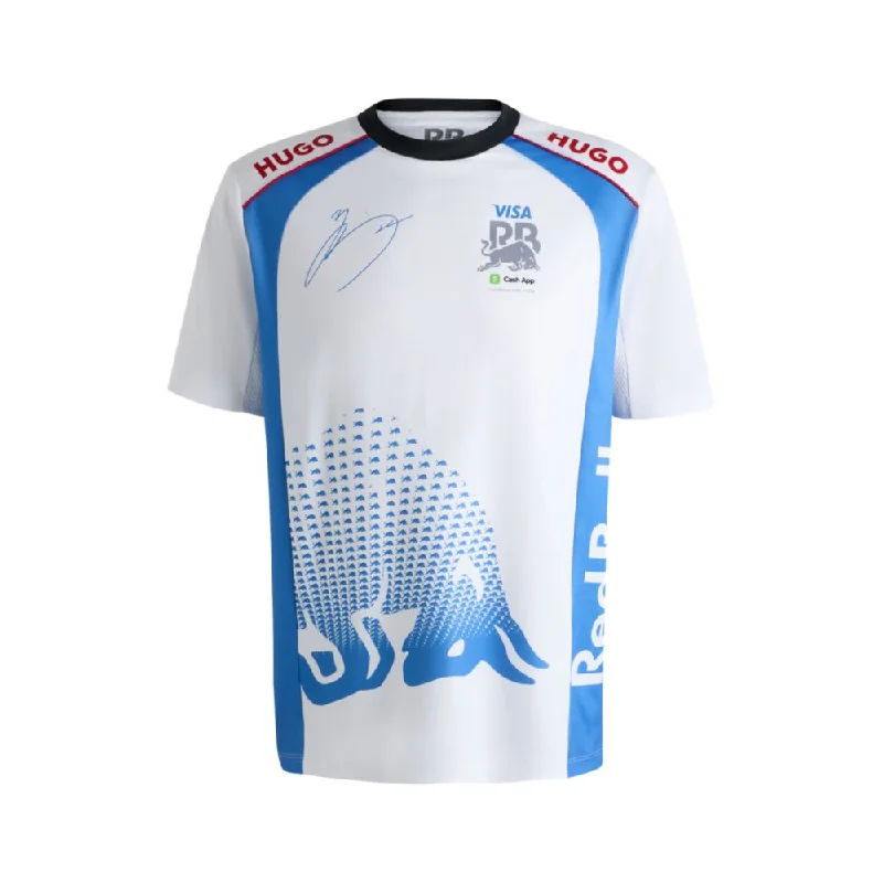 Men's Shirts with Embellished HemlinesHUGO x VCARB fanwear T-shirt with Yuki Tsunoda artwork