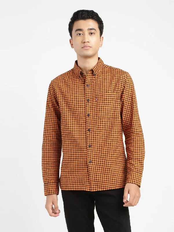 Men's Patterned Dress Shirts for a Unique TwistMen's Checkered Slim Fit Shirt