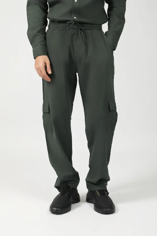 Men's Pants with Zippered PocketsBAGGY FIT CARGO TROUSER