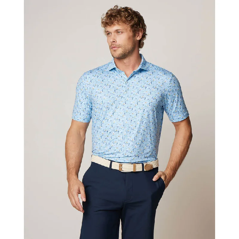 Men's Shirts with Moisture-Wicking FabricJohnnie-O Air Mail Prep-formance Polo Shirt - Gulf Blue Men's Shirts with Moisture-Wicking FabricJohnnie-O Air Mail Prep-formance Polo Shirt - Gulf Blue