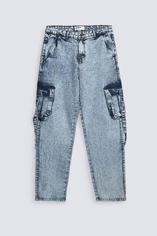 Men's Patterned Pants with Animal PrintsORIGINAL STRAIGHT FIT CARGO DENIM