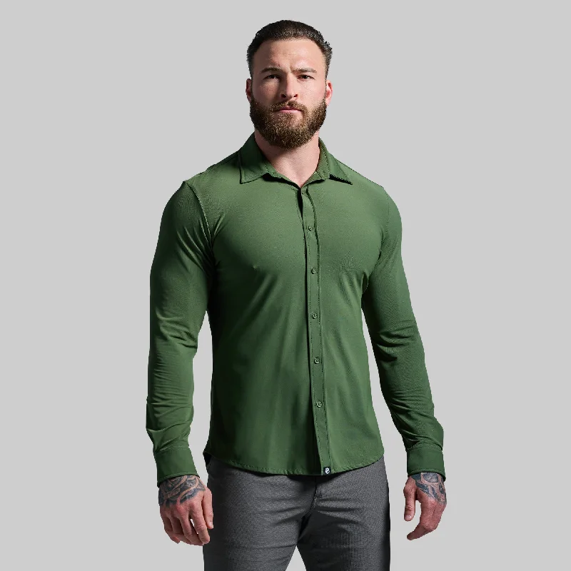Men's Shirts with Ruffled HemlinesNetwork Long Sleeve (Cypress)