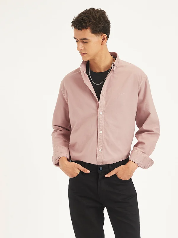 Men's Stain-Resistant Shirts for Mess-Free WearMen's Solid Regular Fit Shirt