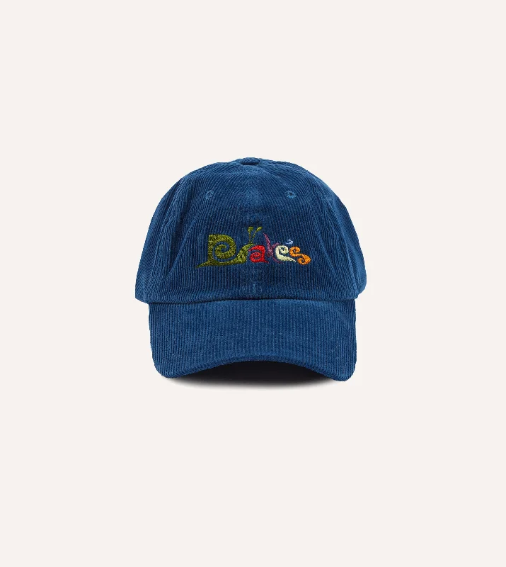 Fashionable Bucket Hats for WomenBlue Snail Corduroy Baseball Cap