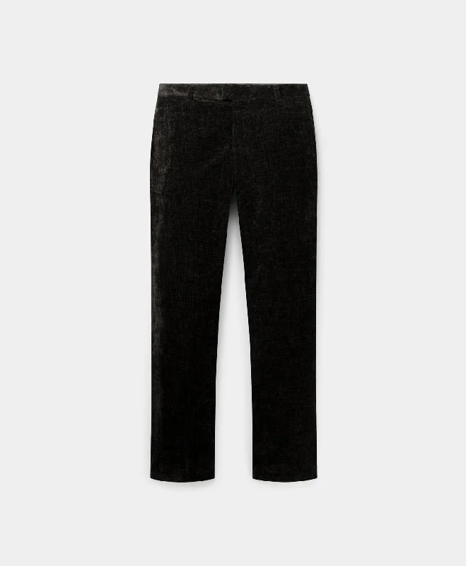 Men's Pants with Deep PocketsBlack Zuri Velvet Pants