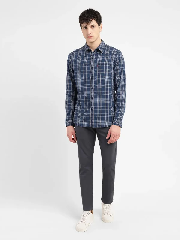 Men's Regular-Fit Shirts for a Classic FitMen's Checkered Slim Fit Shirt