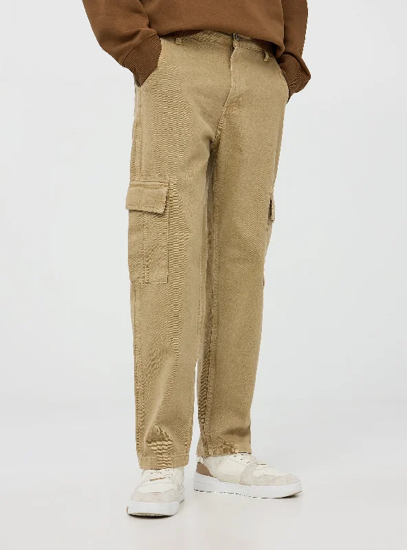 Men's Pants with Belt LoopsMan Long pants