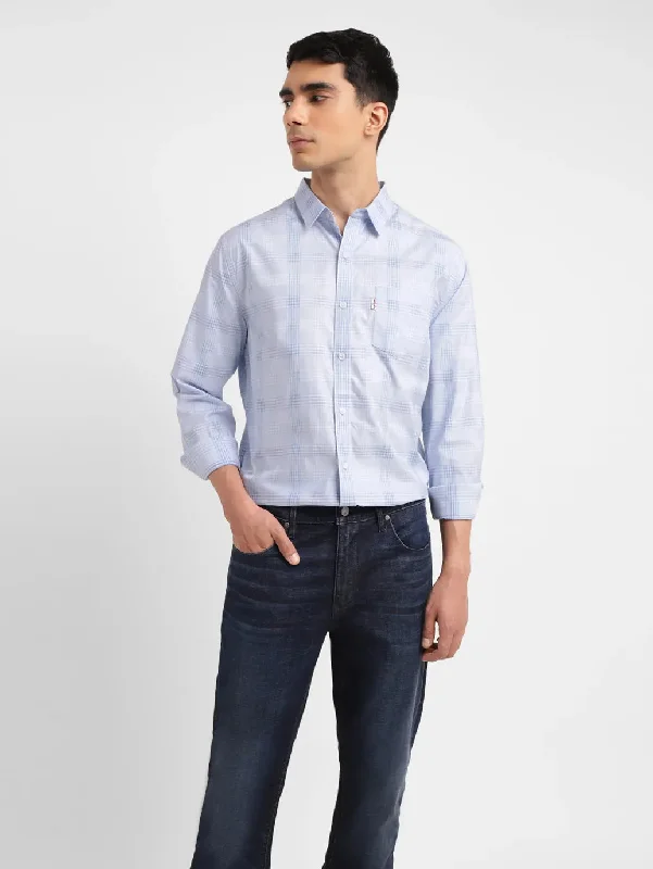 Men's Pattern-Play Shirts for a Fun TwistMen's Checkered Slim Fit Shirt