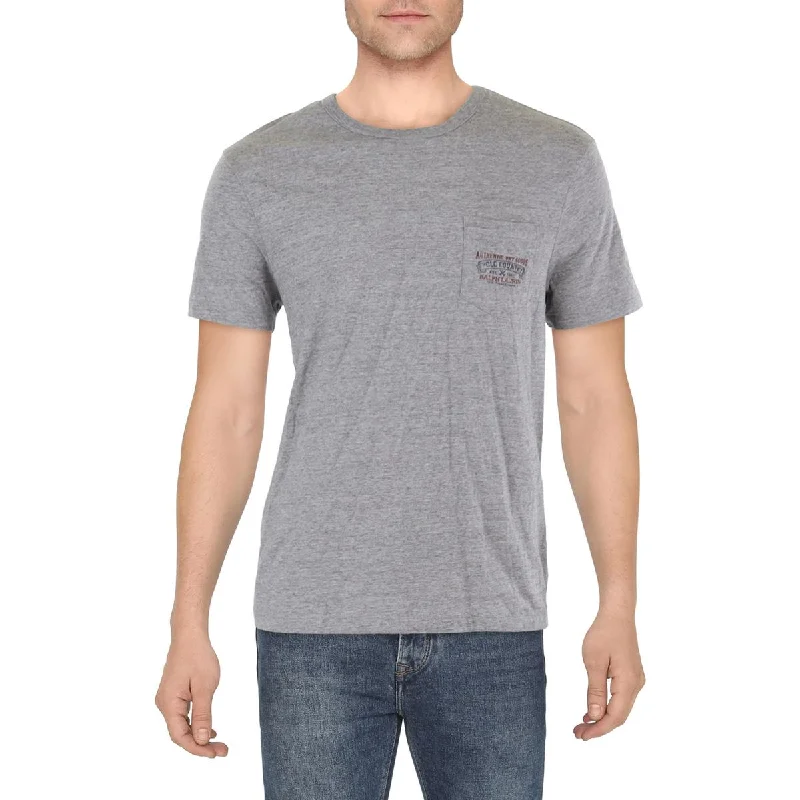 Men's Shirts with Hook-and-Loop ClosuresMens Classic Fit Logo Graphic T-Shirt