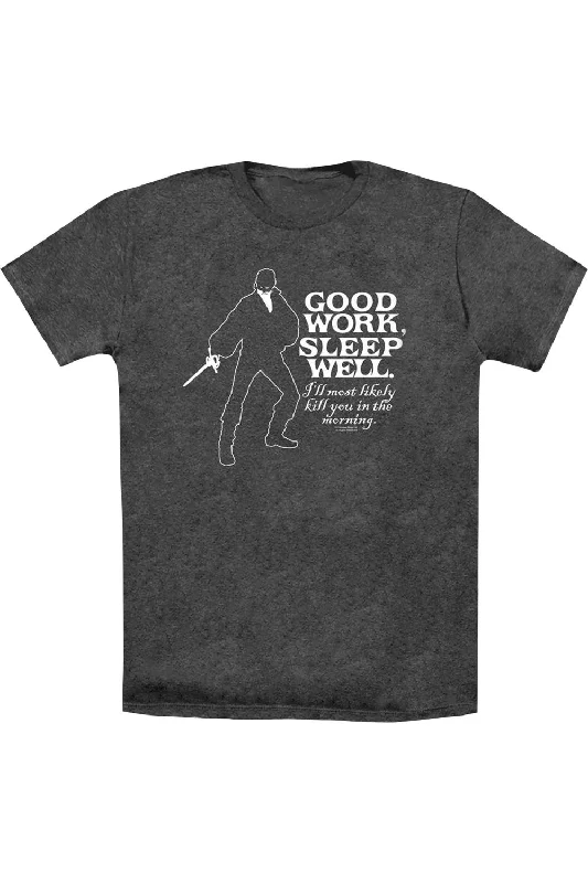 Men's Shirts with Belt AttachmentsPrincess Bride Good Work Adult Heather T-Shirt