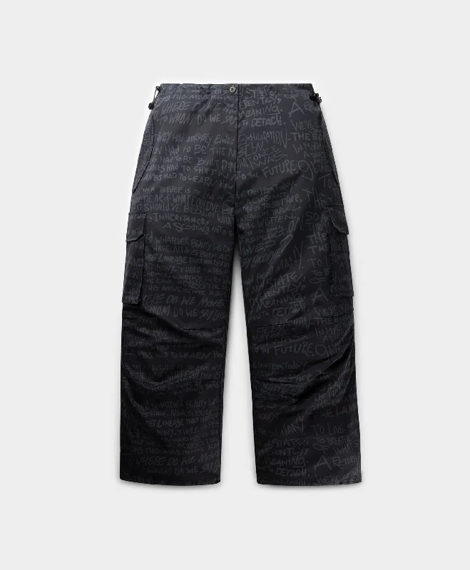 Men's Pants with Patchwork PatternsDeep Navy Oversized Ruth Pants