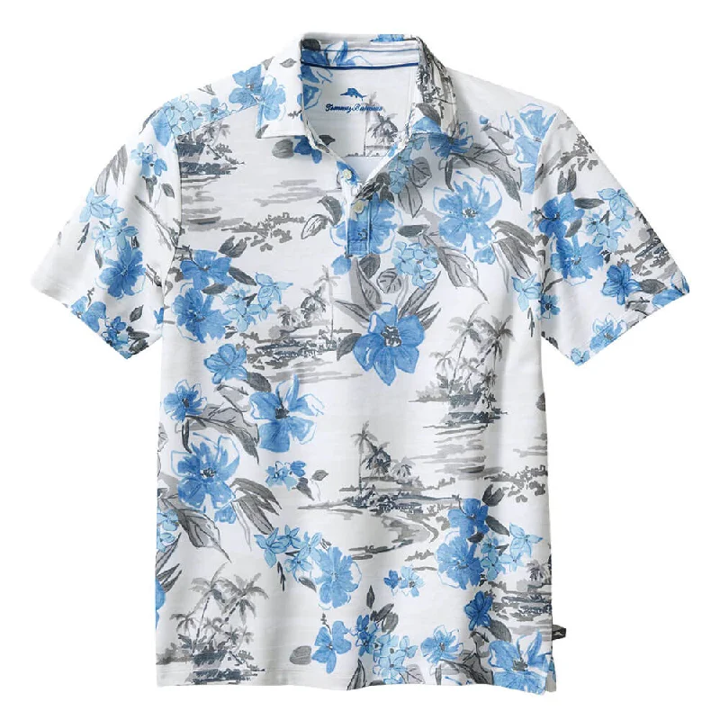 Men's Shirts for Outdoor ActivitiesTommy Bahama Waikiki Waves Polo Shirt - Infinity Pool
