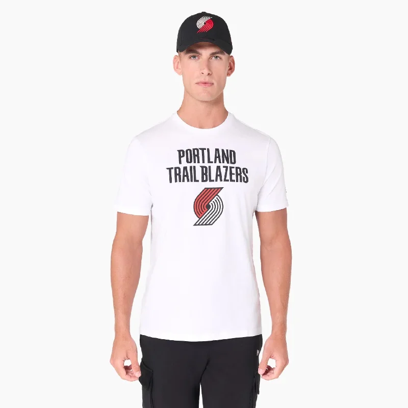 Men's Tailored Shirts for a Professional AppearancePortland Trail Blazers NBA White T-Shirt