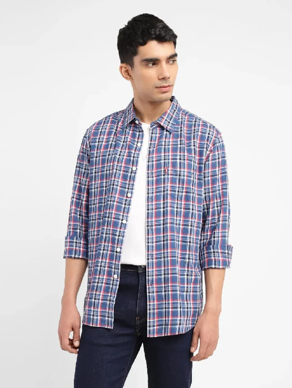 Men's Custom Dress Shirts for a Personalized FitMen's Checkered Slim Fit Shirt