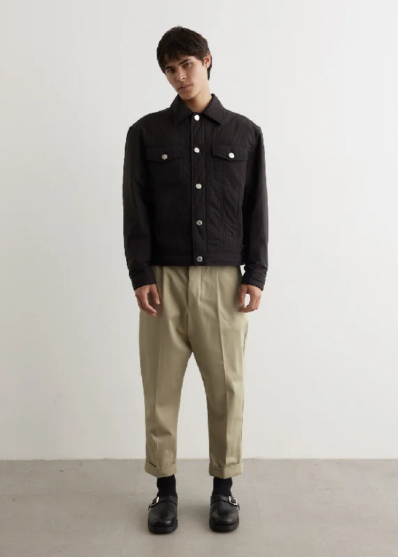 Men's Pants with Flat-Front DesignsOversized Carrot Trousers
