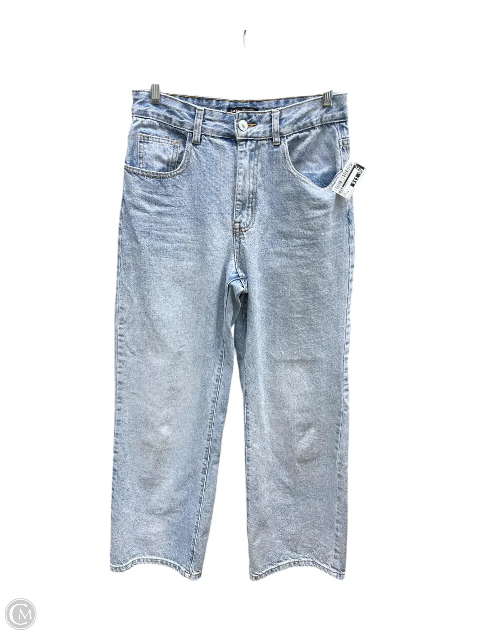Fashion-Forward Men's JeansJeans Straight By Shein In Blue, Size: 28