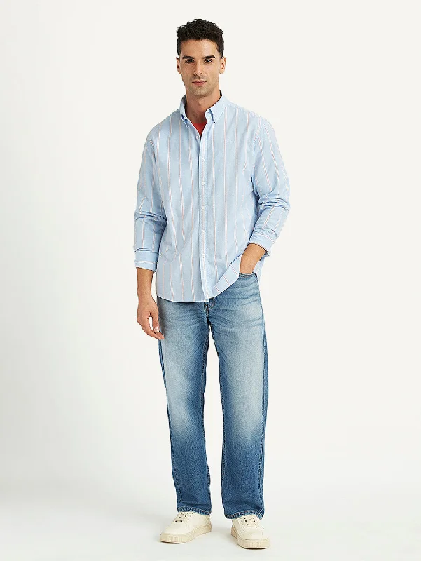 Men's French-Cuff Shirts for a Sophisticated EdgeMen's Striped Slim Fit Shirt