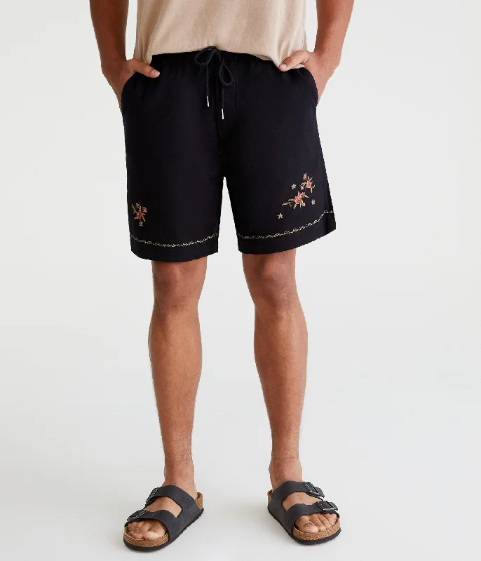 Men's High-Waisted Pants for a Retro StyleAeropostale Embroidered Floral Linen Shorts 7" Men's High-Waisted Pants for a Retro StyleAeropostale Embroidered Floral Linen Shorts 7"