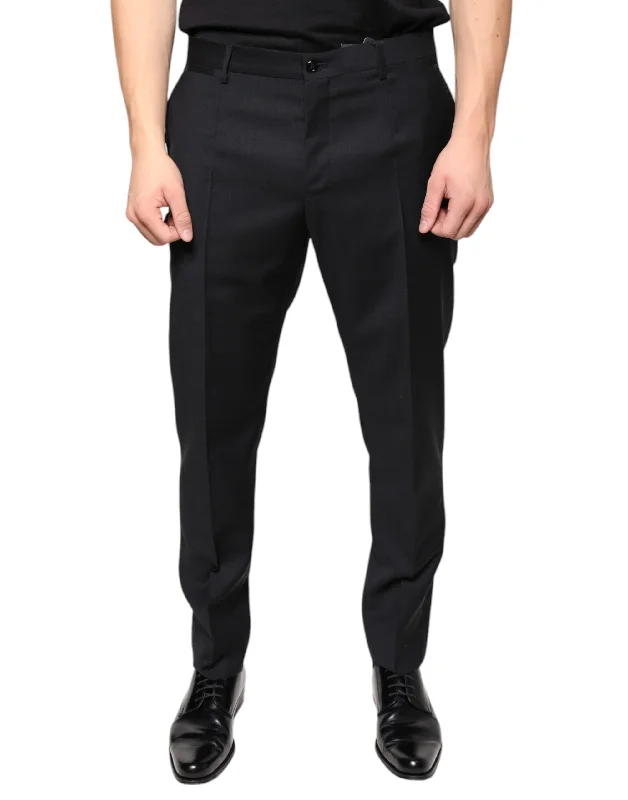 Men's Jeans with RipsDolce & Gabbana  Wool Skinny Men Dress Men's Pants