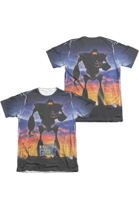 Men's Shirts with Drawstring WaistbandsIron Giant Giant Poster (Front/Back Print) Adult 65/35 Poly/Cotton Short Sleeve Tee / T-Shirt Men's Shirts with Drawstring WaistbandsIron Giant Giant Poster (Front/Back Print) Adult 65/35 Poly/Cotton Short Sleeve Tee / T-Shirt